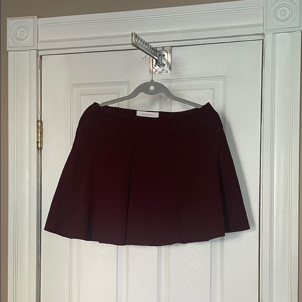 SeeByChole Burgundy Women's Skirt
